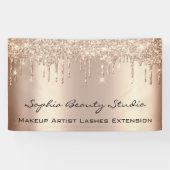 Banderoles Parties scintillant de maquillage Artiste Rose Eye (Horizontal)