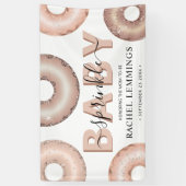 Banderoles Parties scintillant Donut Sprinkle Girl Baby showe (Vertical)