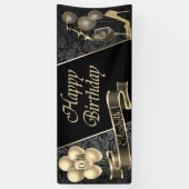 Banderoles Parties scintillant d'or talons hauts, Ballons, Ve (Vertical)