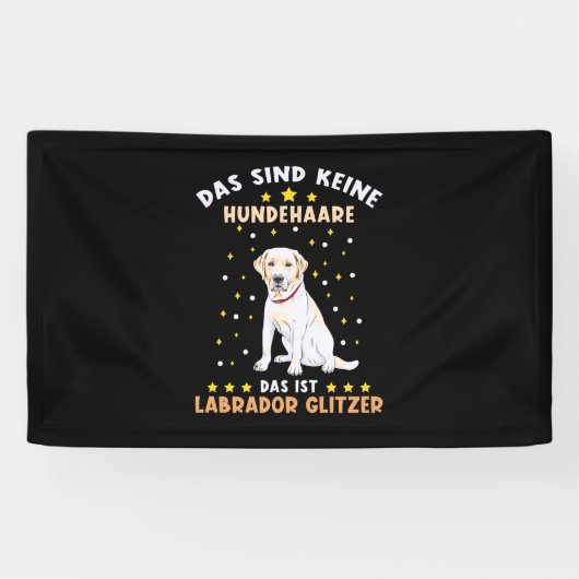 Banderoles Parties scintillant du Labrador (Horizontal)
