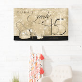 Banderoles Parties scintillant et brillant Quinceanera Black/ (En situation)