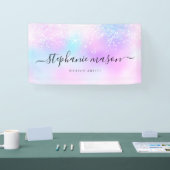 Banderoles Parties scintillant holographique Pastel Girly (Salon professionnel)