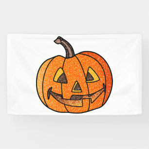 Banderoles Parties scintillant Jack O'Lantern