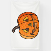 Banderoles Parties scintillant Jack O'Lantern (Vertical)