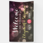 Banderoles Parties scintillant moderne chic Bokeh Sparkle ban (Vertical)