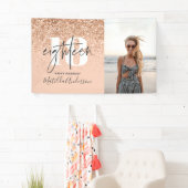 Banderoles parties scintillant moderne chic de 18 ans (En situation)