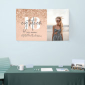 Banderoles parties scintillant moderne chic de 18 ans (Salon professionnel)