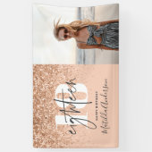 Banderoles parties scintillant moderne chic de 18 ans (Vertical)