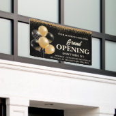 Banderoles Parties scintillant Noir & Or Ballons Grand Ouvert (Bâtiment extérieur)