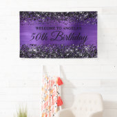 Banderoles Parties scintillant noire Amethyst Foil 50e annive (En situation)