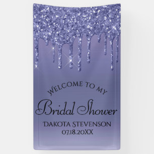 Banderoles Parties scintillant pourpre de séchage   Lavender 