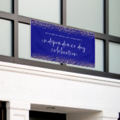 Banderoles Parties scintillant Rouge Bleu Fête de l'Indépenda (Bâtiment extérieur)