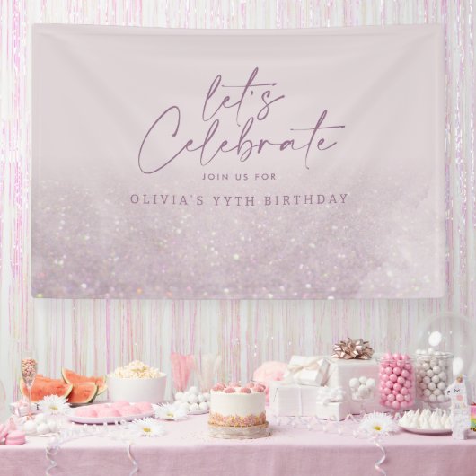Banderoles Parties scintillant violet Lilac élégant anniversa (Fête)