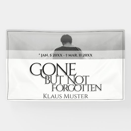 Banderoles Partis, mais pas oubliés - brillants (Horizontal)