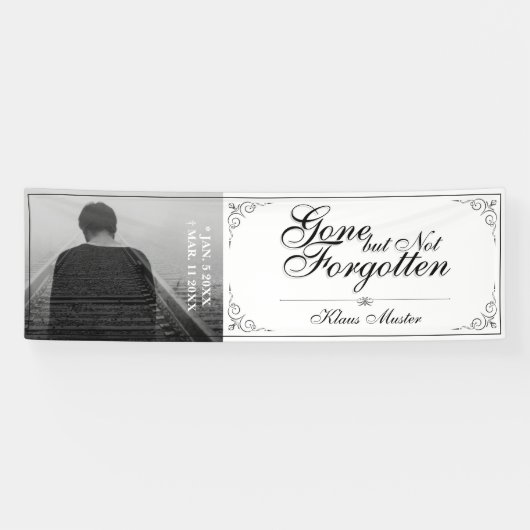 Banderoles Partis mais pas oubliés - Classique (Horizontal)