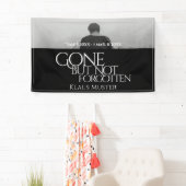 Banderoles Partis mais pas oubliés - Sombre (En situation)