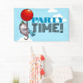 Banderoles PARTY TIME! Possum Funny Flottant Opossum (En situation)