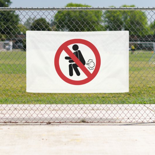 Banderoles PAS de pets ⚠ Panneau de toilettes thaïlandais drô (En situation)