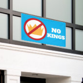 Banderoles PAS DE ROIS ! Bleu anti-Trump (Bâtiment extérieur)