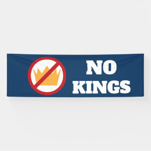 Banderoles PAS DE ROIS ! Dk Blue OD anti-Trump