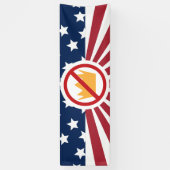 Banderoles PAS DE ROIS ! Le drapeau anti-Trump (Vertical)