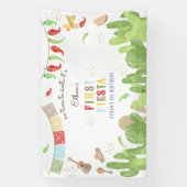 Banderoles Pas le temps de siesta fiesta mexicaine premier an (Verticale)