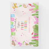 Banderoles Pas le temps de siesta fiesta mexicaine premier an (Verticale)