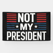 Banderoles Pas mon président (Horizontal)