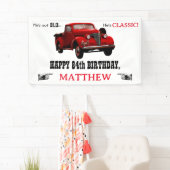 Banderoles Pas vieux mais classique Rouge 1939 âge du camion  (En situation)