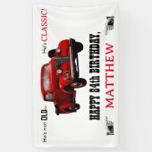 Banderoles Pas vieux mais classique Rouge 1939 âge du camion  (Vertical)