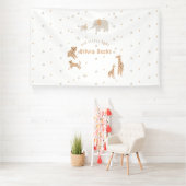 Banderoles Pastel Beige mignon Baby shower illustratif (Insitu)