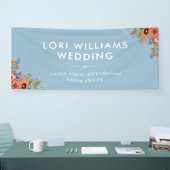 Banderoles Pastel Boho Floral Bouquets Nom d'entreprise (Salon professionnel)