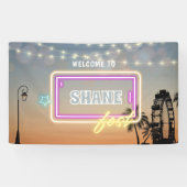 Banderoles Pastel Music Festival Concert Boho Anniversaire (Horizontal)