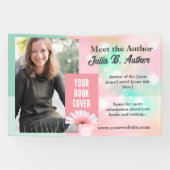 Banderoles Pastel Pink et Mint sur mesure Author Book Signatu (Horizontal)
