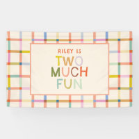 Pastel Plaid "Two Many Fun" 2e anniversaire