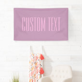 Banderoles Pastel Purple & Pink clair | Texte modifiable mode (En situation)