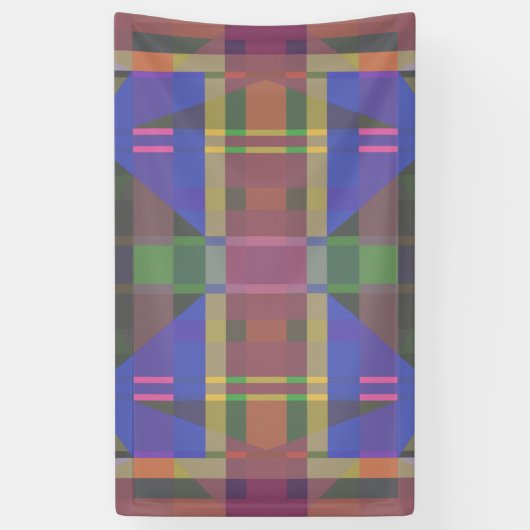 Banderoles Pastel rainbow Colorful Geometric (Vertical)
