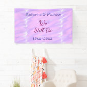 Banderoles Pastel rose violet Vow renouvellement anniversaire (En situation)