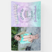 Banderoles Pastel Tie Dye Graduate Photo Graduate (Vertical)