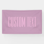 Banderoles Pastel Violet & Rose Clair | Texte Moderne Éditabl (Horizontal)