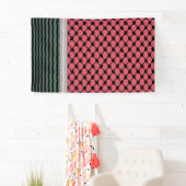 Banderoles Pastèque palestinienne Hatta Keffiyeh Kufiya Folk (En situation)