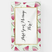 Banderoles Pastèques mignonnes estivales d'aquarelle sur le (Vertical)