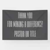 Banderoles Pasteur Faire une différence Merci (Horizontal)