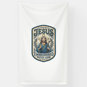 Banderoles Patch brodé Jésus Regardez Patch brodé Jésus