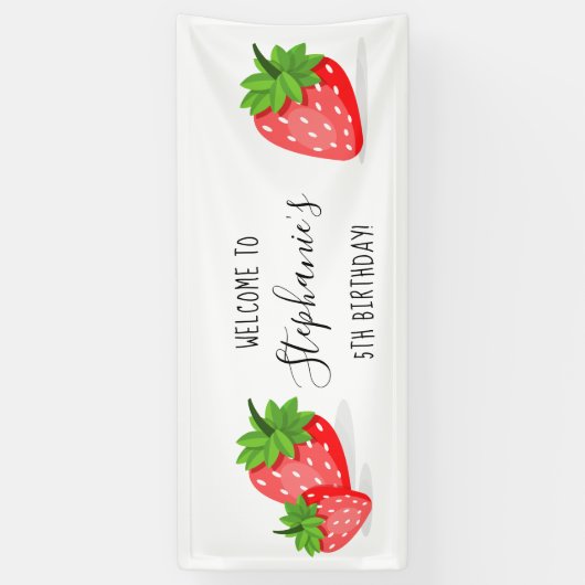 Banderoles Patch fraise (Vertical)