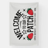 Banderoles Patch fraise ajouter des jours vendeurs (Verticale)