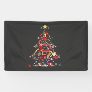 Banderoles Patchwork Joyeux Noël Arbre Patchwork Quilting 