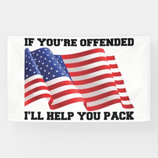 Banderoles patriote américain (Horizontal)