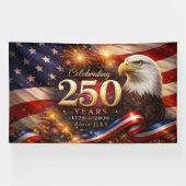 Banderoles Patriotic 250th Anniversary Banner (Horizontal)