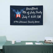 Banderoles Patriotique américain de l'aigle et du drapeau (Salon professionnel)